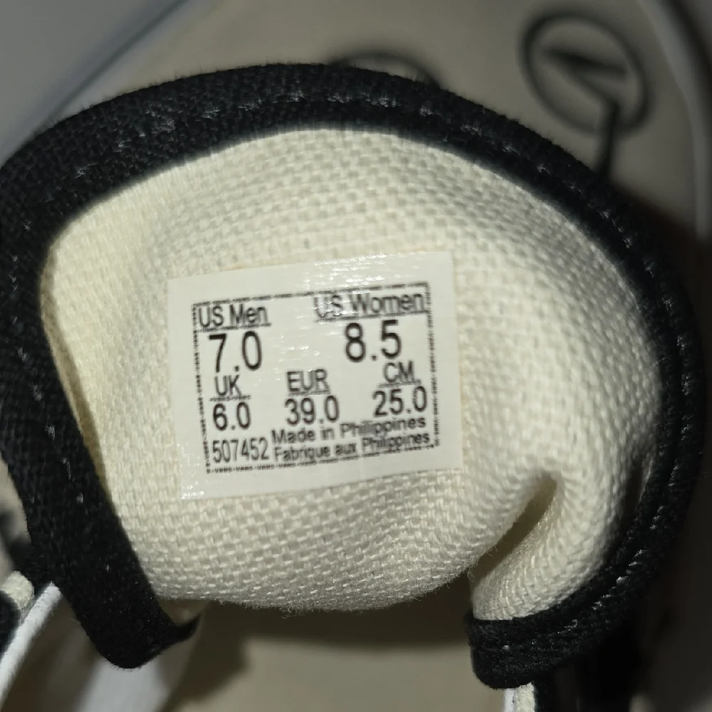 Vans Black and Cream Logo Sneakers - Picture 4 of 5